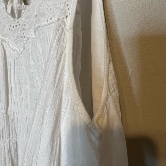 3/$25 🙌🏼 Hem & Thread High Neck Cutout Gauzey Layered Pockets Mini Dress Large - Picture 5 of 10